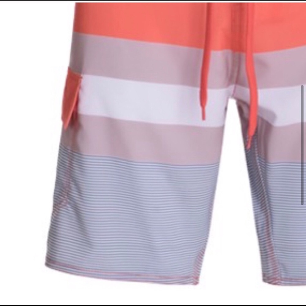 NWT! Clearance 🔥 Mens Board Shorts Colorblock Orange - Picture 3 of 4